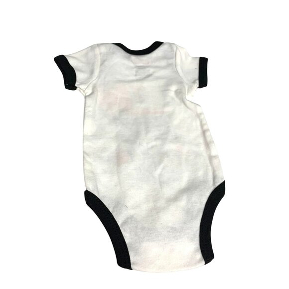 Swiggies Boys Infant Baby Size 0 3 Months White Black Short Sleeve 1 Piece Bodys - Picture 2 of 3